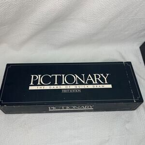 First Edition Pictionary Board Game Complete Vintage 1985 Quick Draw Family Game